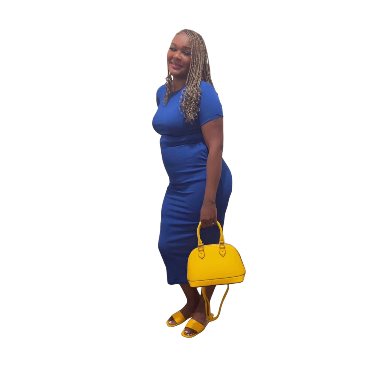 Casual Midi Dress With Pockets
