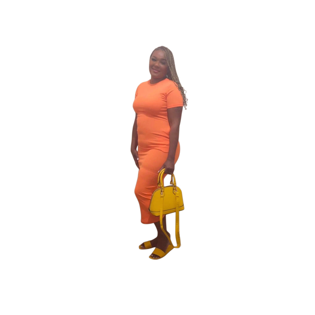 Casual Midi Dress With Pockets