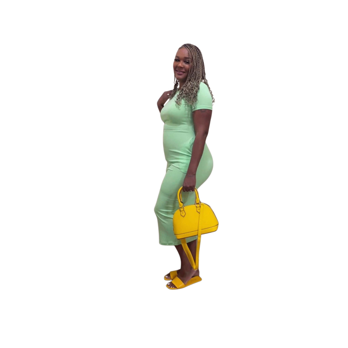 Casual Midi Dress With Pockets
