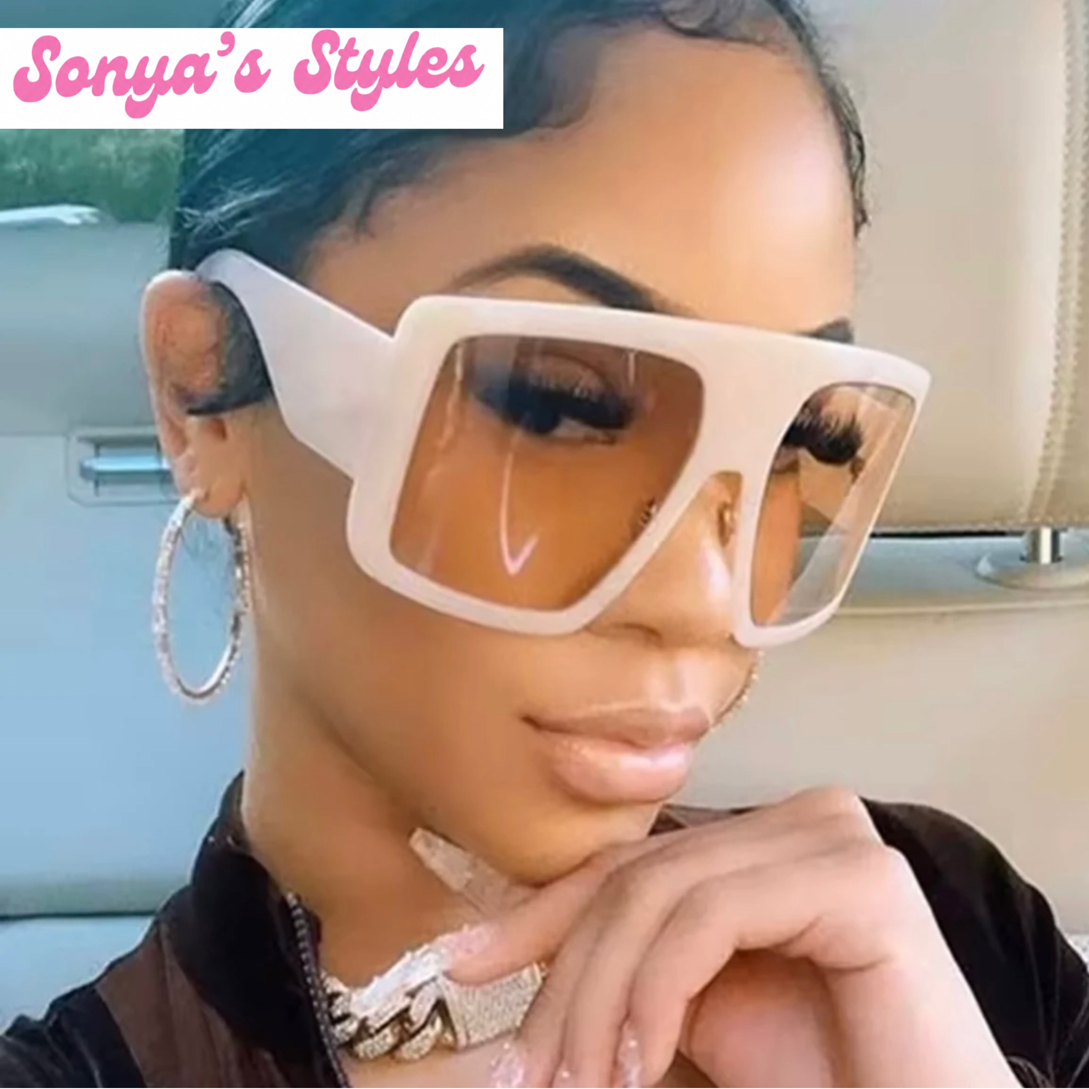 Y2K Oversized Square Sunglasses/Shades