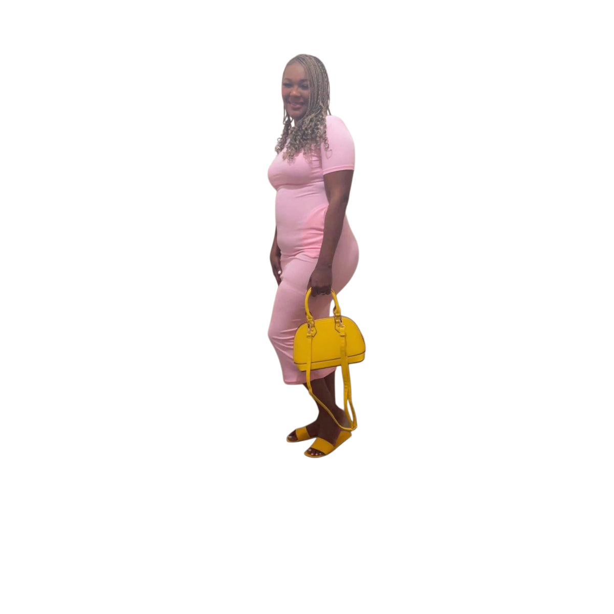 Casual Midi Dress With Pockets