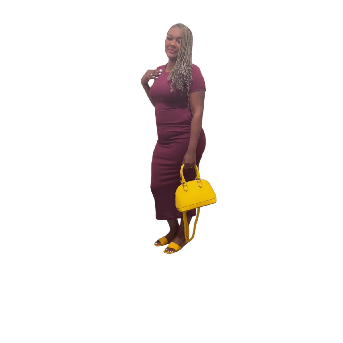 Casual Midi Dress With Pockets