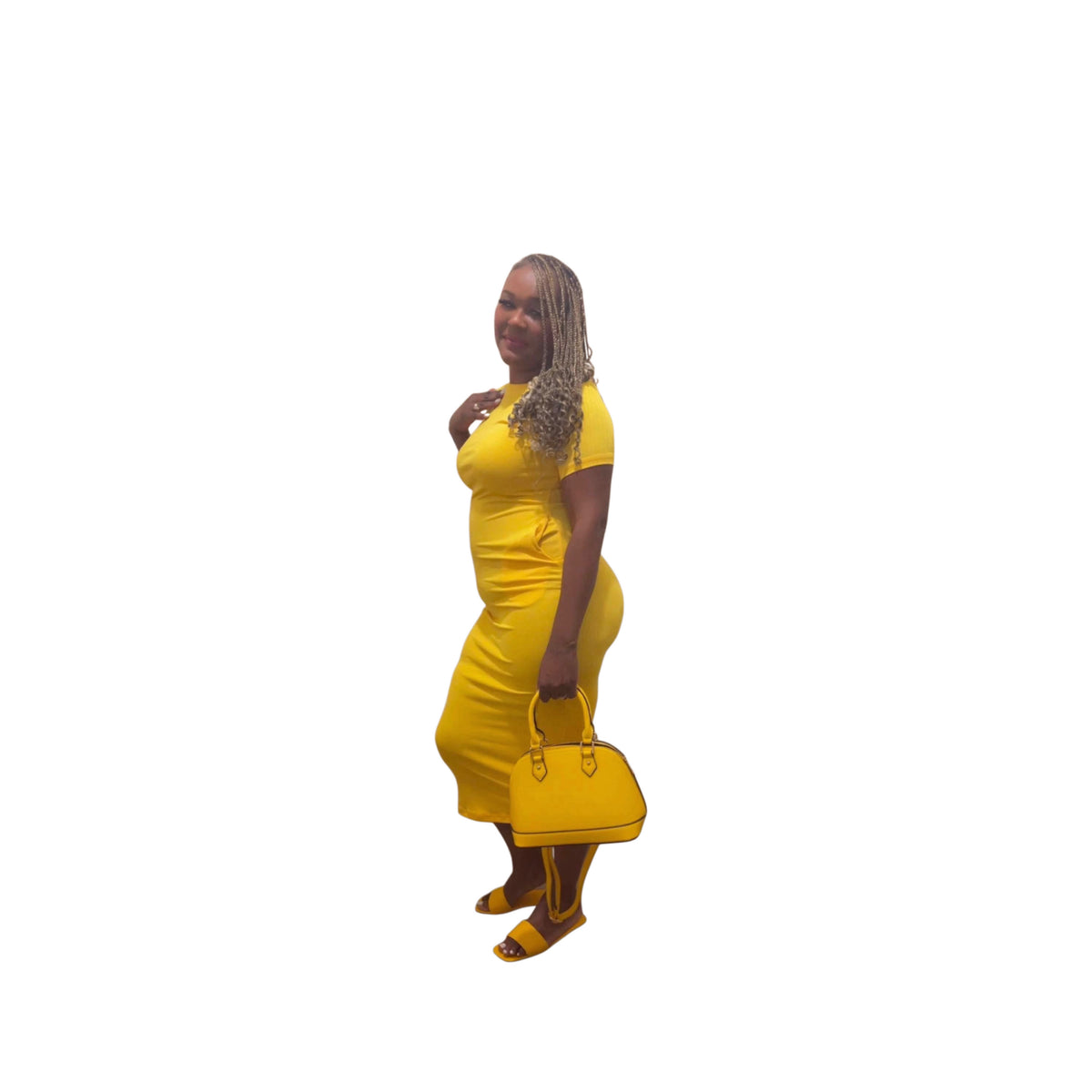 Casual Midi Dress With Pockets