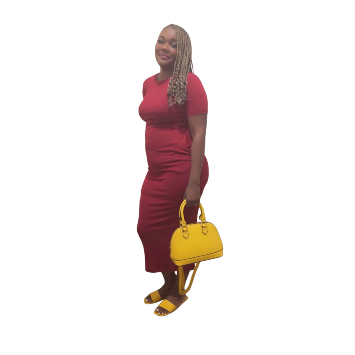 Casual Midi Dress With Pockets