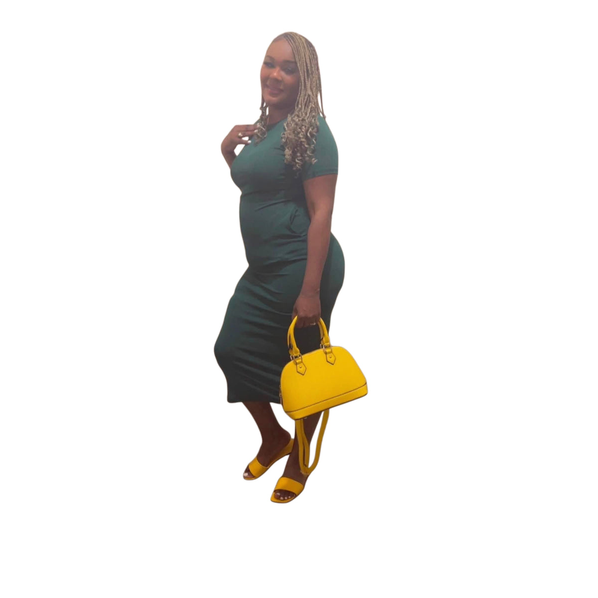 Casual Midi Dress With Pockets