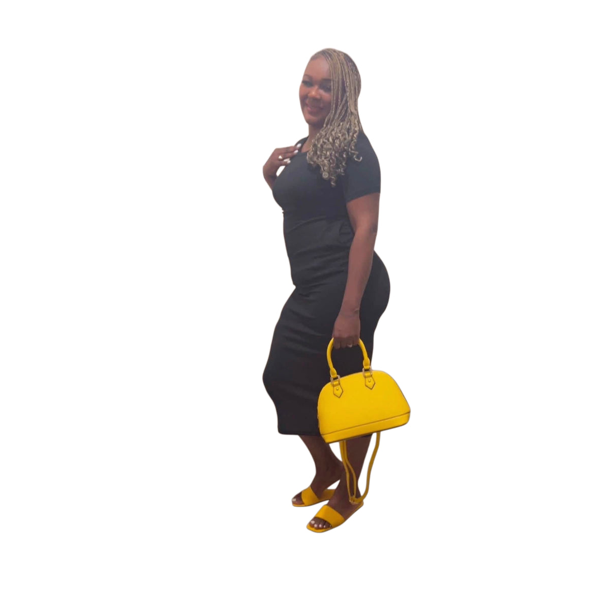 Casual Midi Dress With Pockets