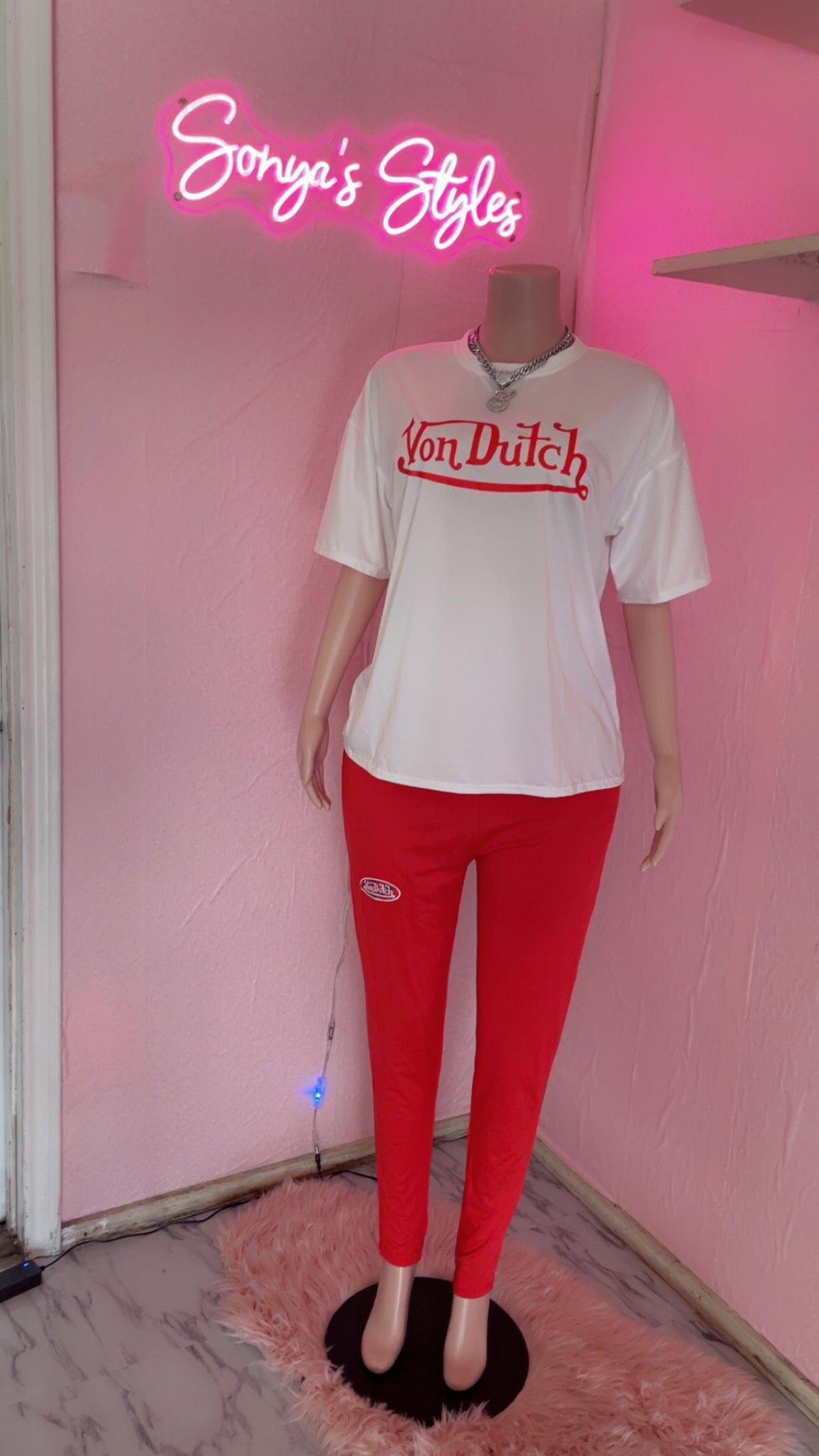 Von Dutch Inspired Leggings Set