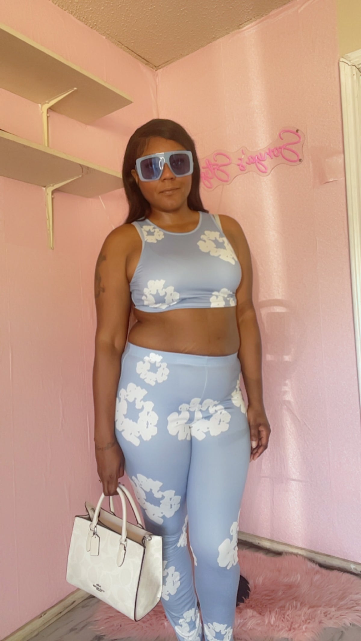 Denim Tears Crop Leggings Set