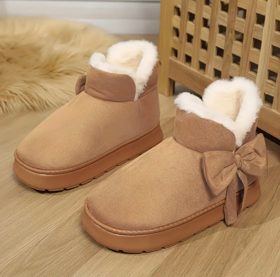 Bow Boot Slippers