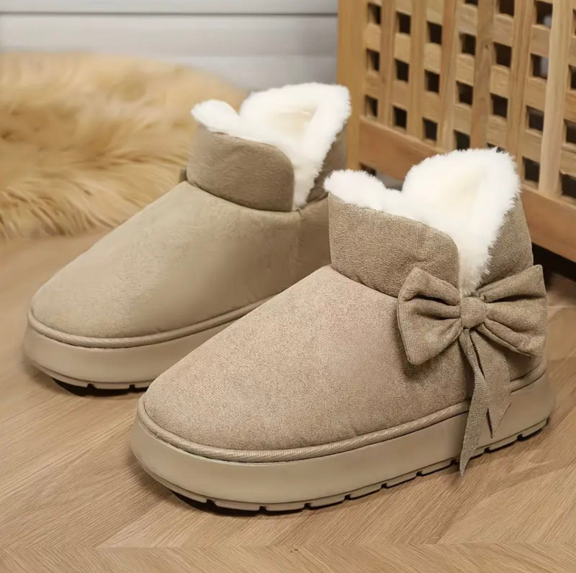Bow Boot Slippers