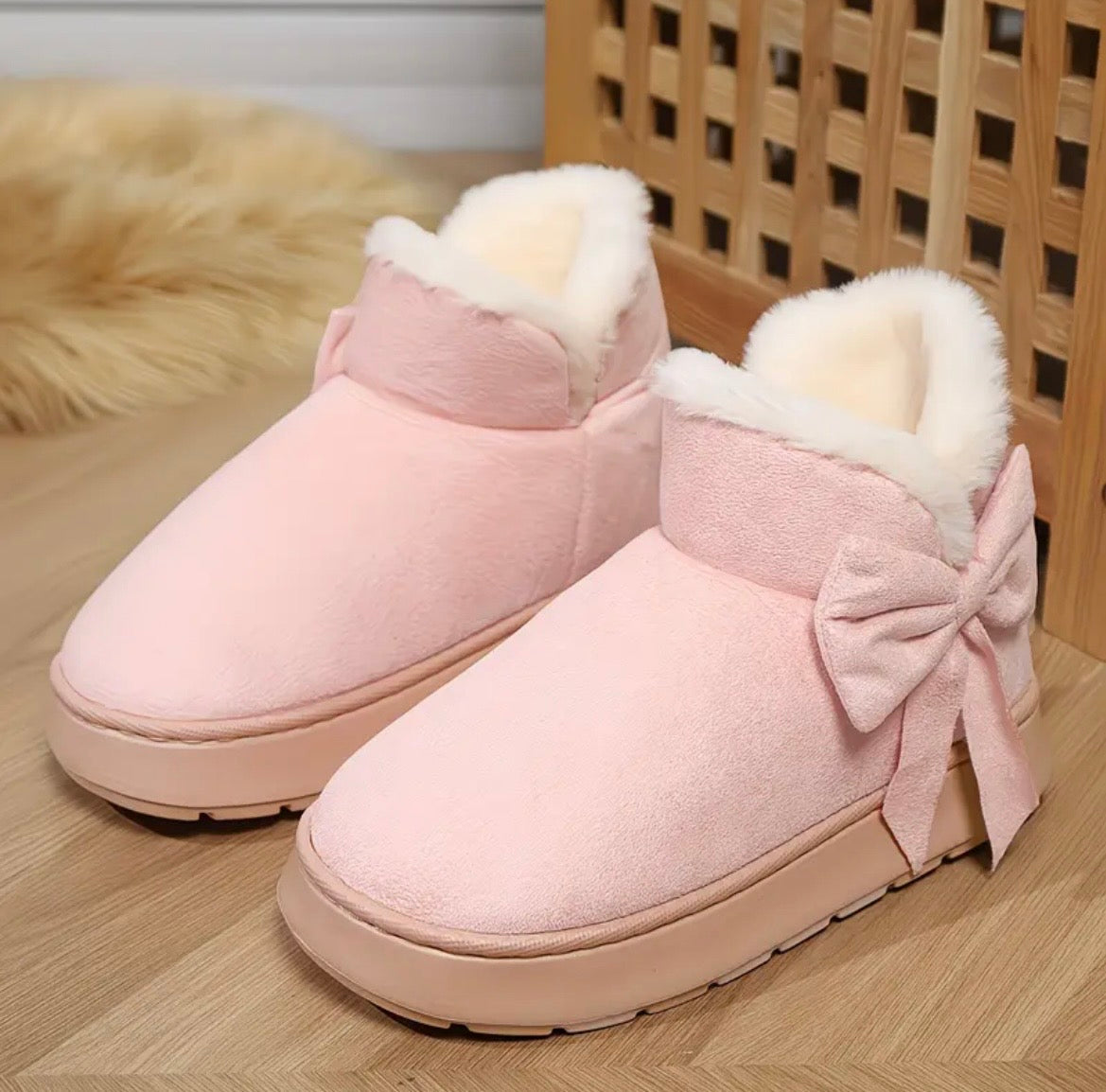 Bow Boot Slippers