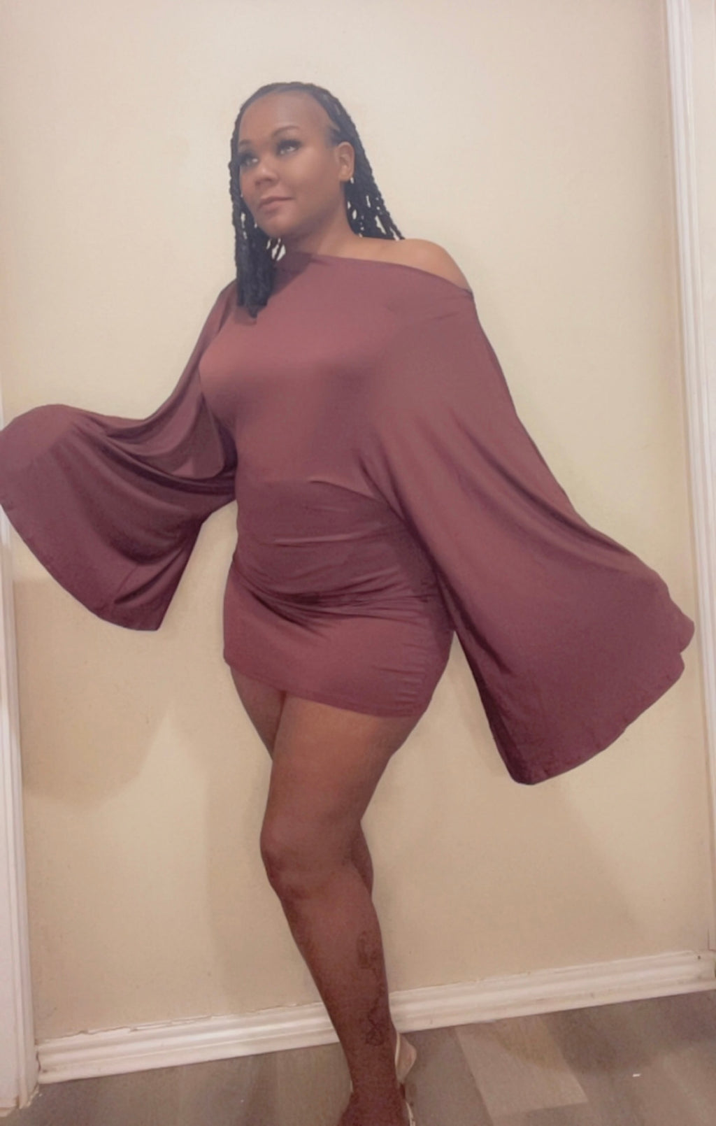 Fall Long Sleeve Mini Dress