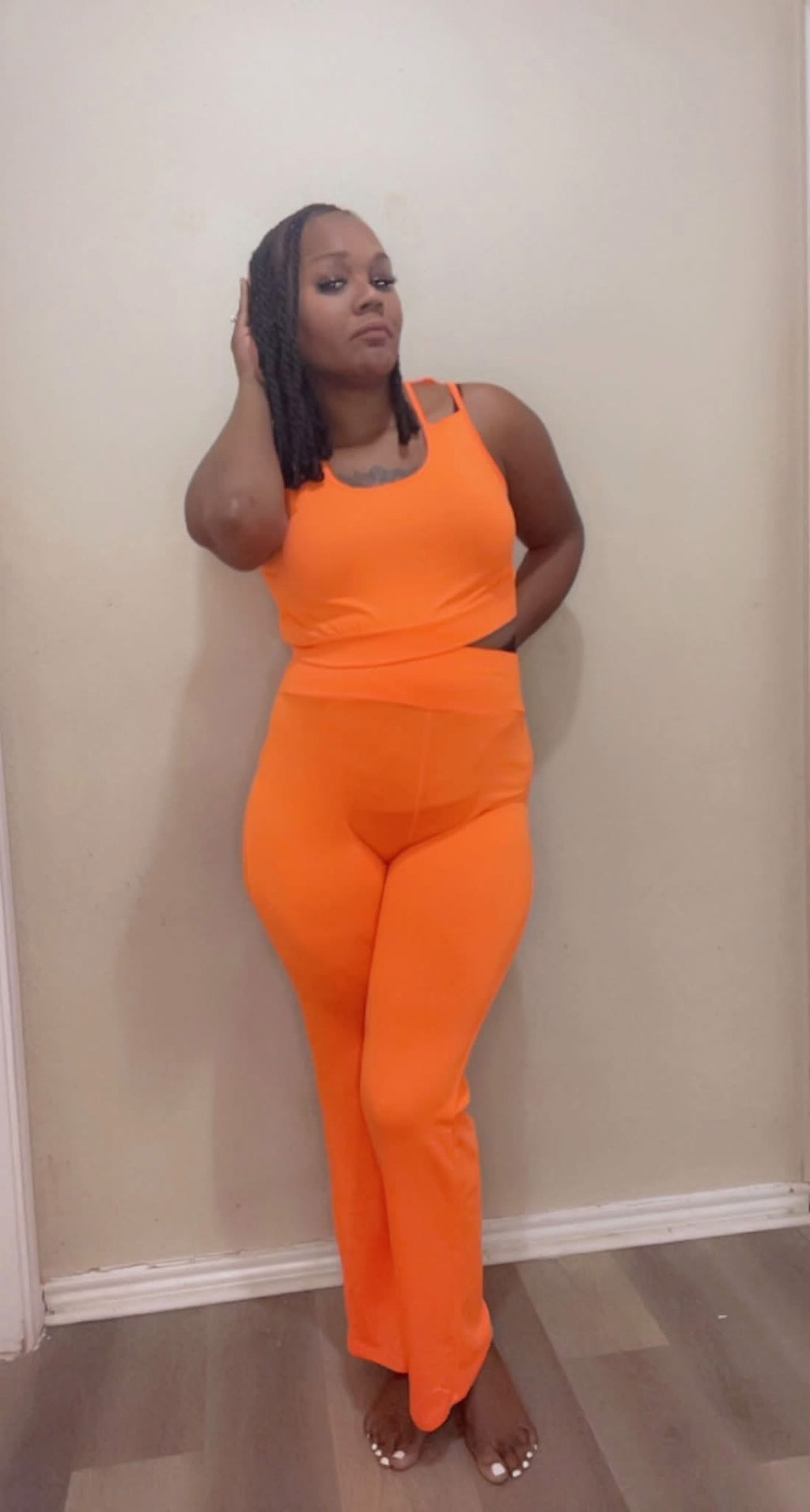 Flared Pants Vest Set