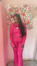 Solid Pink Body Set + Pink Letters