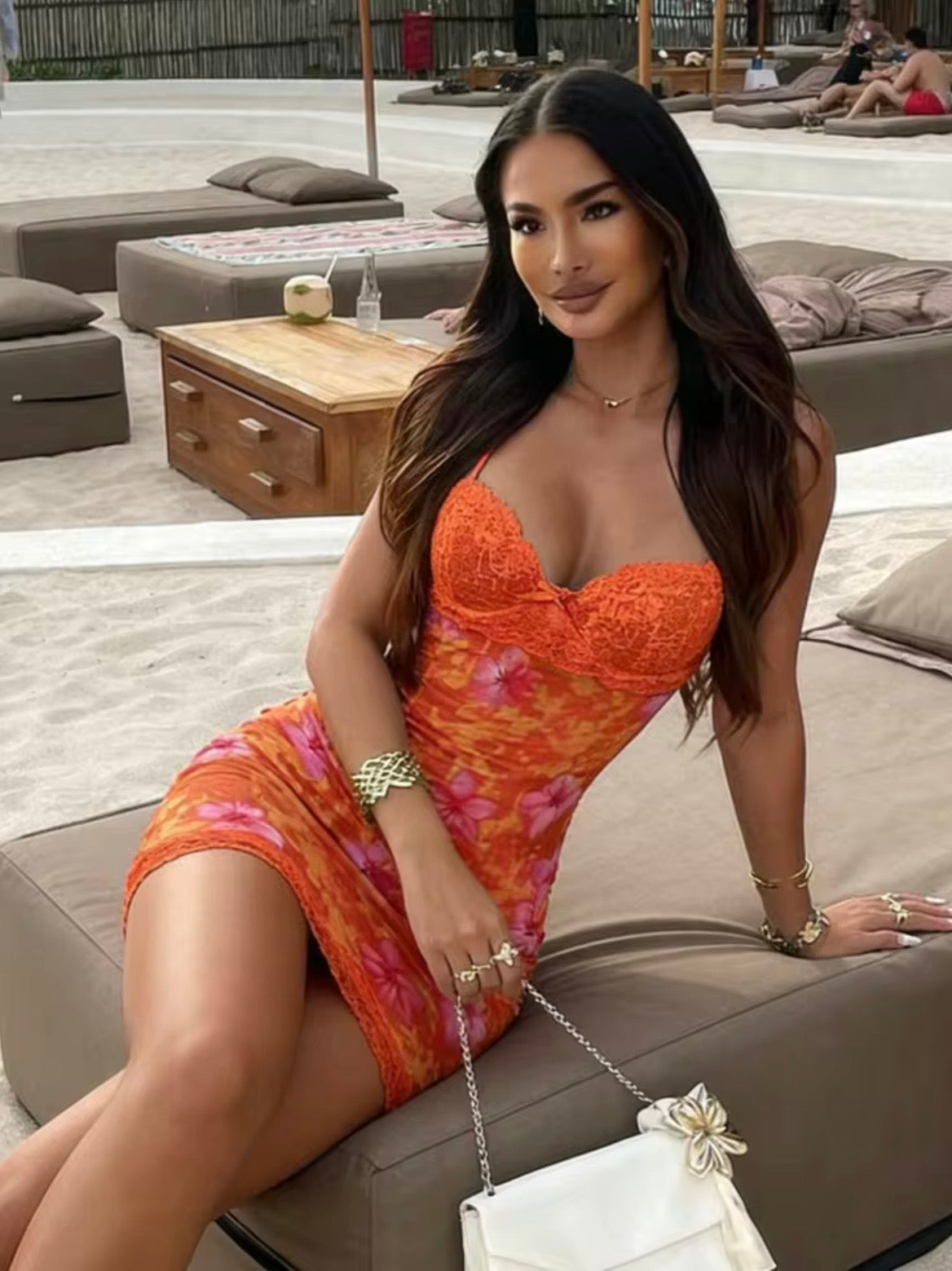 Summer Sexy Lace Midi Dress