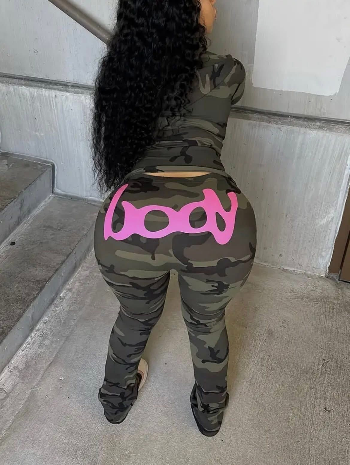 Camouflage Body Leggings Set