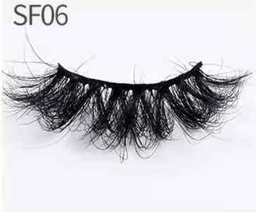 Messy Fluffy Mink Lashes 1 Pair (Long)