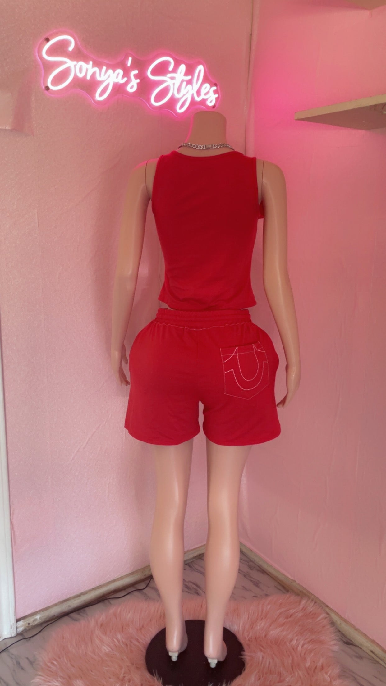 True Religion Inspired  Tank Short Sets