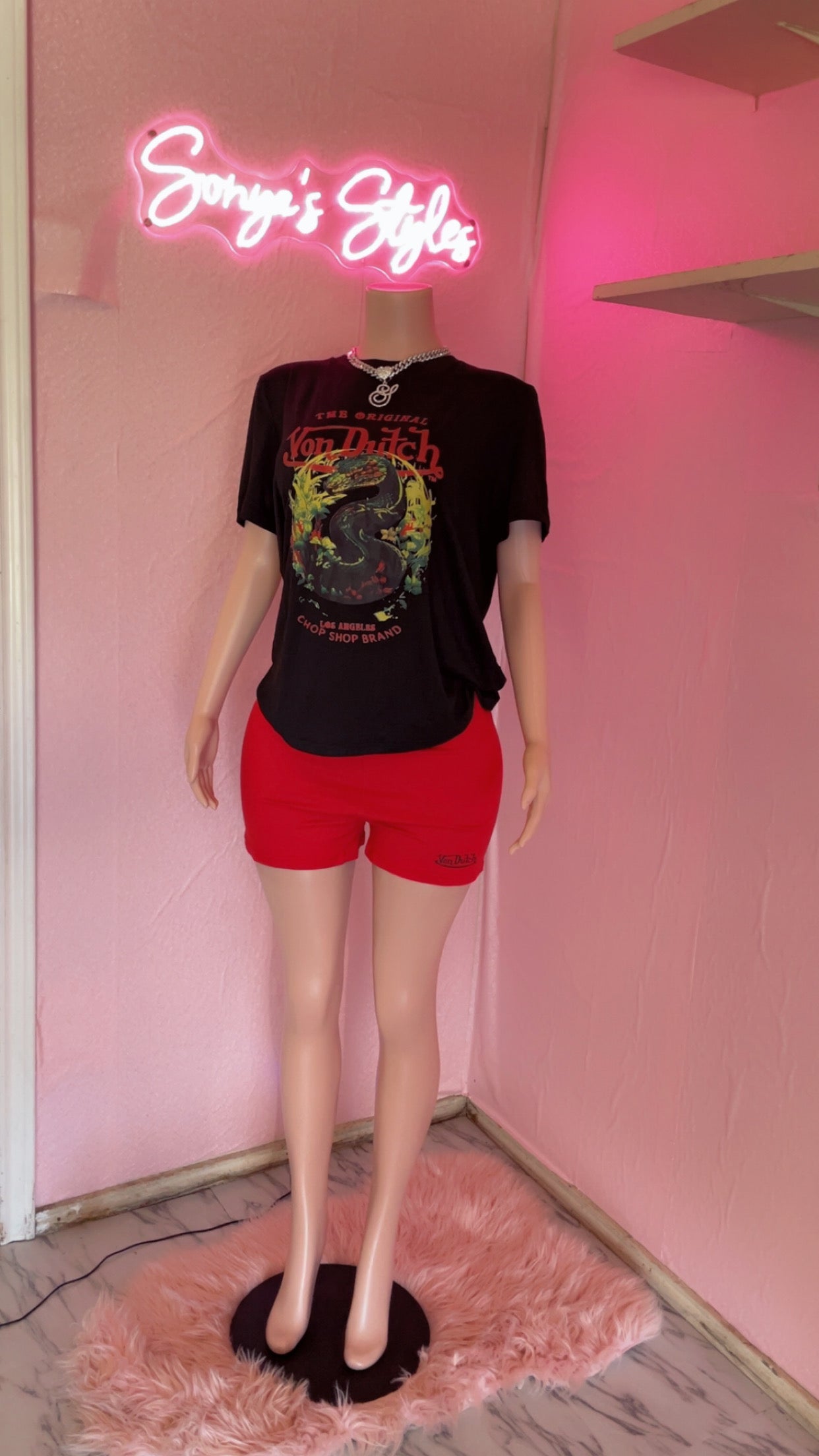 Von Dutch Inspired Short Set