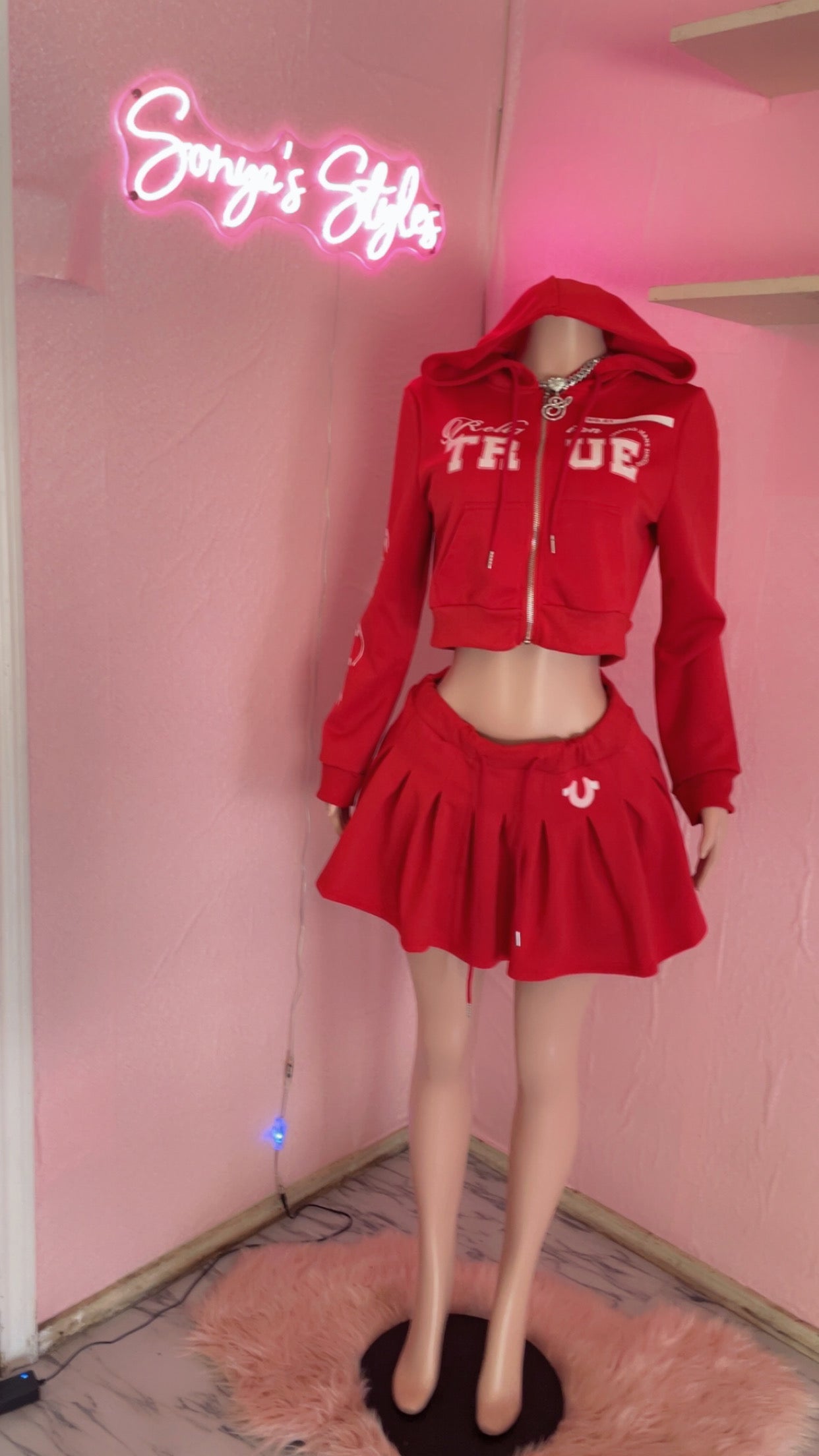 True Religion Inspired Skirt Set