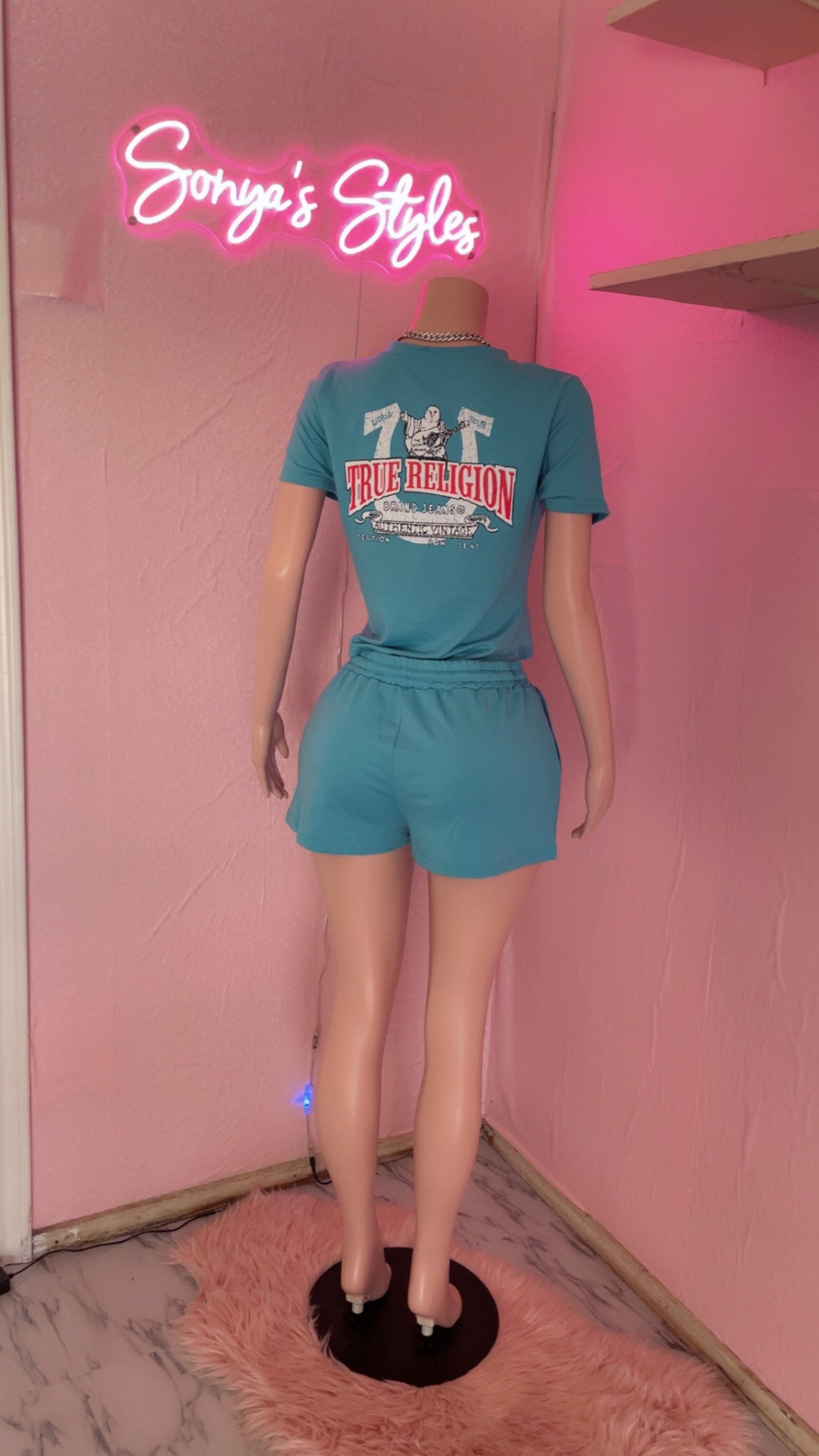 True Religion Inspired Short Sets