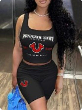 True Religion Tank Short Set