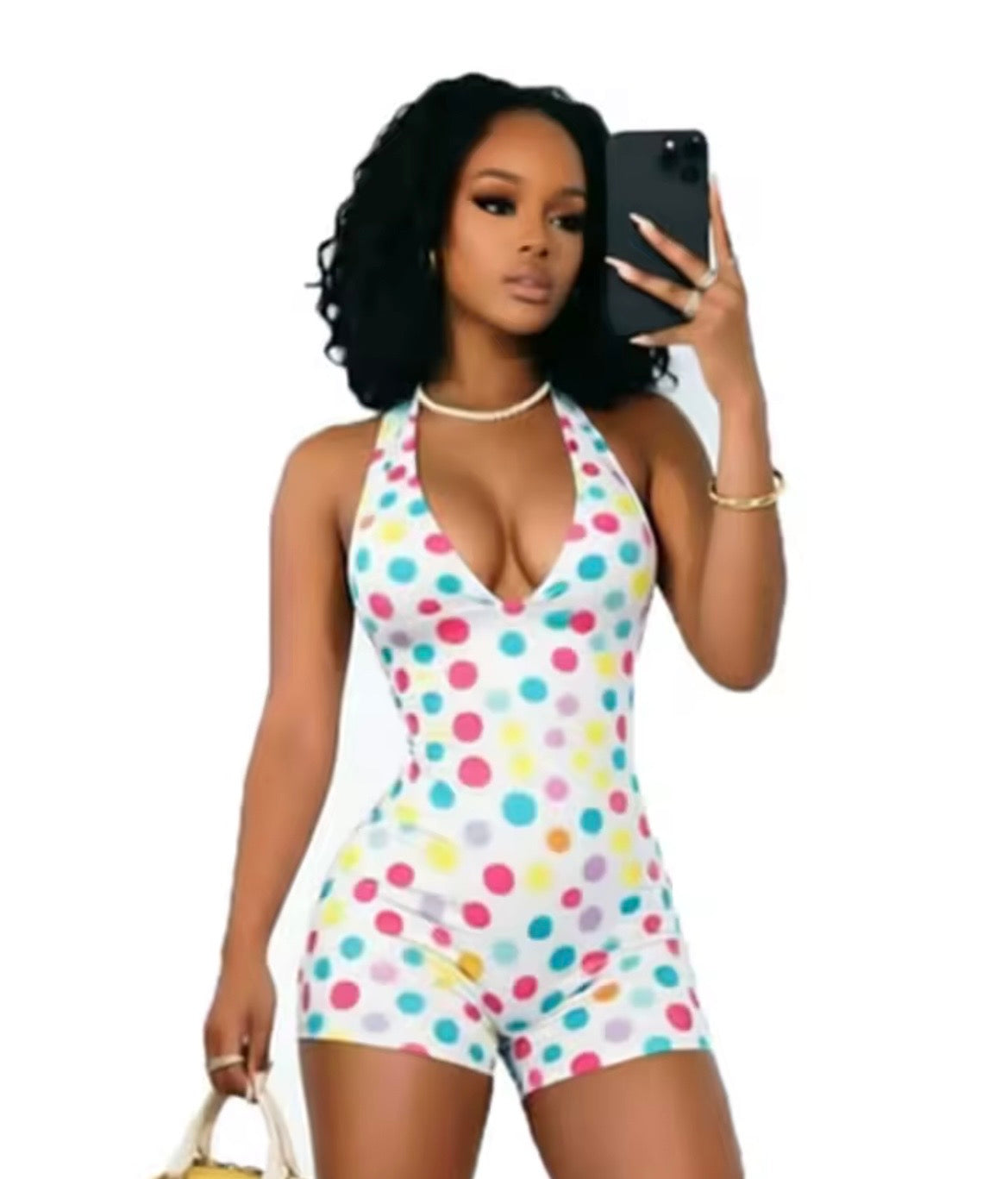 Candy Polka Dot Romper