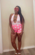 Polka Dot Halter Romper